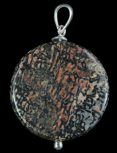 Polished Fossil Dinosaur Bone (Gembone) Pendant #93331